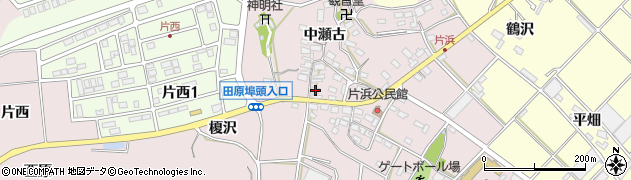愛知県田原市片浜町南瀬古26周辺の地図