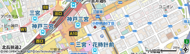 株式会社大広関西　神戸支社周辺の地図