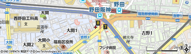 野田阪神カイロプラクティック整体院周辺の地図