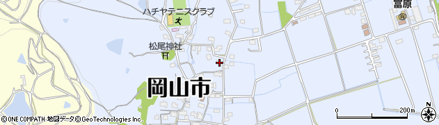 岡山県岡山市北区富原1087周辺の地図
