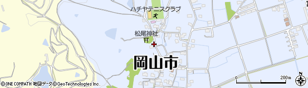 岡山県岡山市北区富原1039周辺の地図