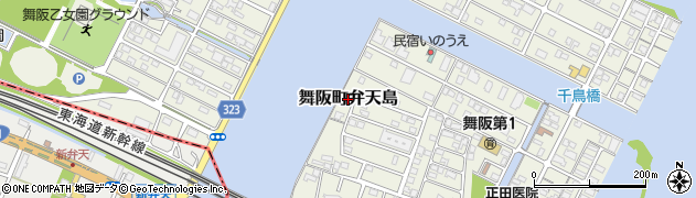 静岡県浜松市中央区舞阪町弁天島周辺の地図