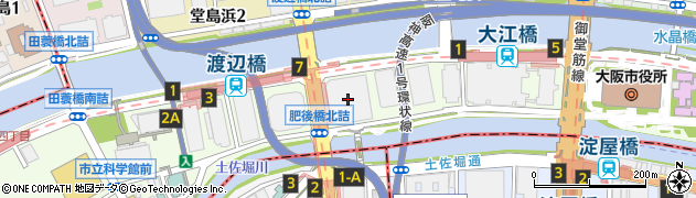 熊本朝日放送株式会社　大阪支社周辺の地図