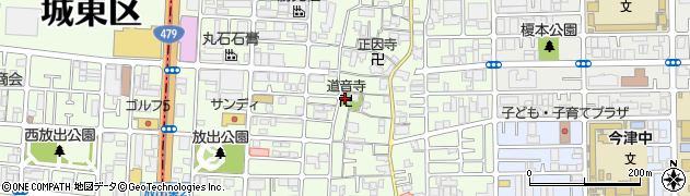 道音寺周辺の地図