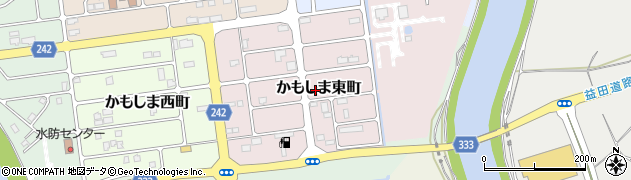 島根県益田市かもしま東町周辺の地図
