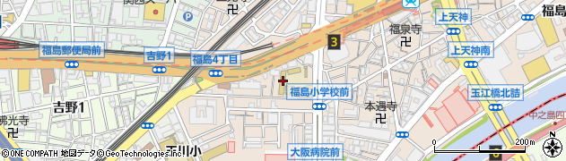大阪市立　福島小学校周辺の地図