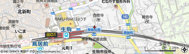株式会社わらべ学園　近鉄生駒教室周辺の地図
