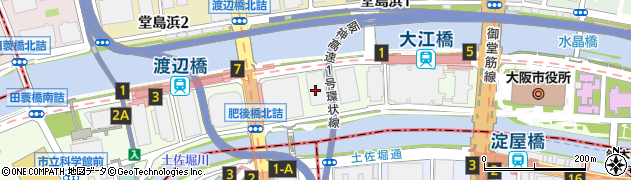 山口放送株式会社　大阪支社周辺の地図