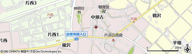 愛知県田原市片浜町南瀬古20周辺の地図