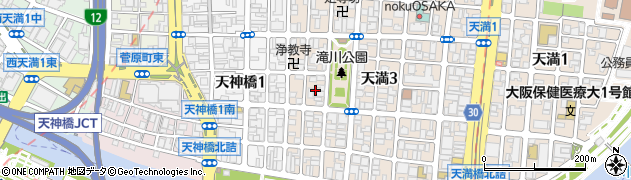 大阪府大阪市北区天満4丁目8周辺の地図