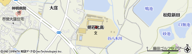 兵庫県立明石北高等学校周辺の地図
