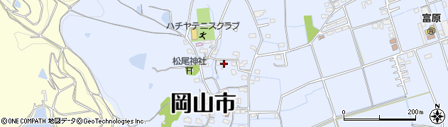 岡山県岡山市北区富原1080周辺の地図