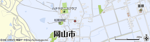 岡山県岡山市北区富原1082周辺の地図