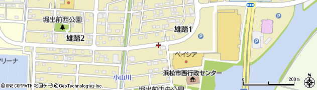 静岡県浜松市中央区雄踏周辺の地図