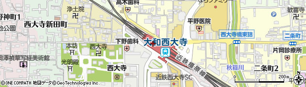 成城石井大和西大寺店周辺の地図