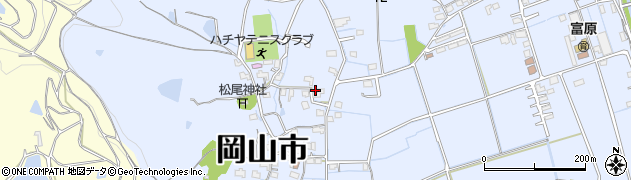 岡山県岡山市北区富原1259周辺の地図
