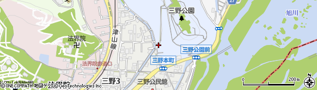 岡山県岡山市北区三野本町周辺の地図