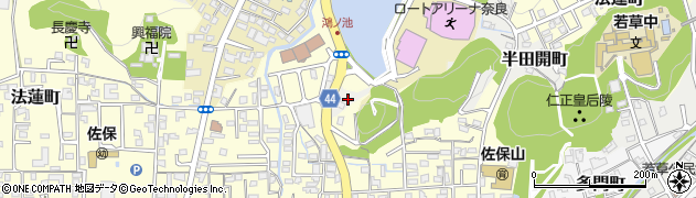 奈良県奈良市半田開町27周辺の地図