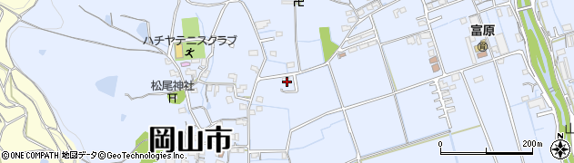 岡山県岡山市北区富原1098周辺の地図