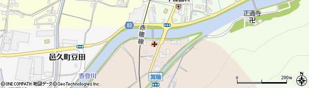 焼肉天狗 邑久店周辺の地図