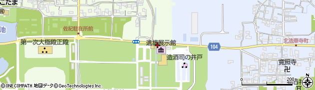 平城宮跡・遺構展示館周辺の地図