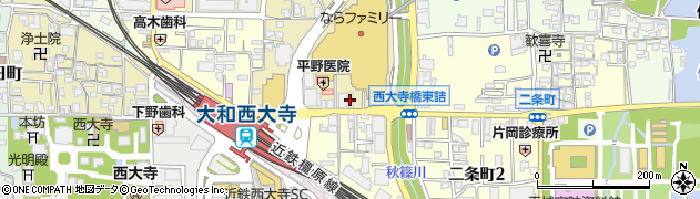 三井住友信託銀行奈良西大寺支店 ＡＴＭ周辺の地図