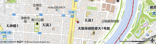 大阪府大阪市北区天満周辺の地図