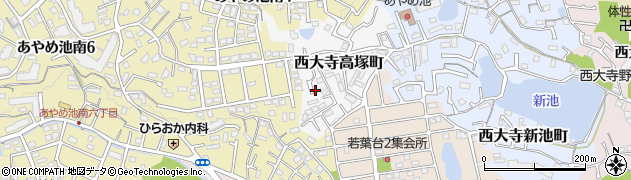 奈良県奈良市西大寺高塚町3周辺の地図