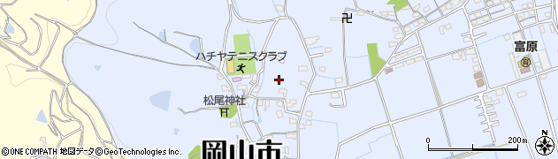 岡山県岡山市北区富原1269周辺の地図