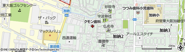 クモン歯科医院周辺の地図