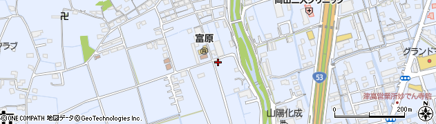 岡山県岡山市北区富原556周辺の地図