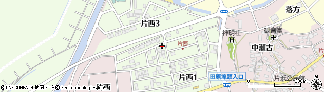 愛知県田原市片西周辺の地図