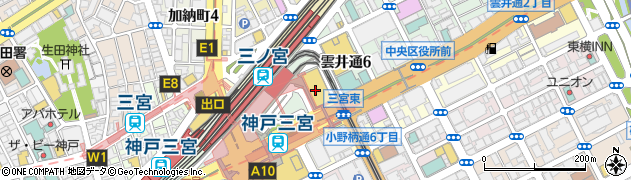 神戸新聞文化センター周辺の地図