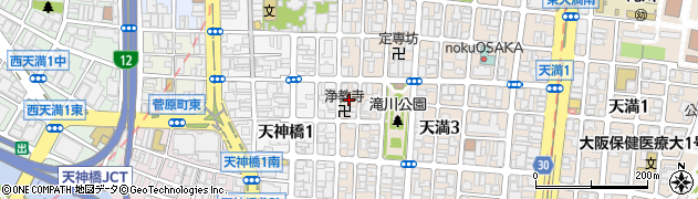 大阪府大阪市北区天満4丁目11周辺の地図