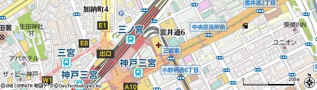 ミント神戸周辺の地図