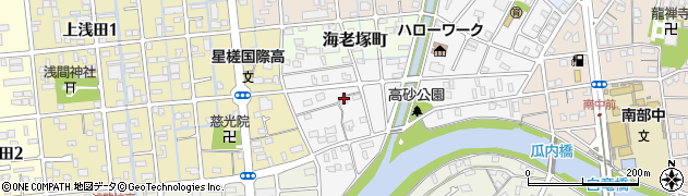 静岡県浜松市中央区浅田町周辺の地図