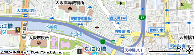 大阪弁護士会　高齢者・障害者総合支援センターひまわり周辺の地図