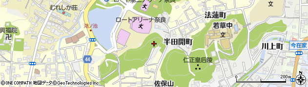 奈良県奈良市半田開町7周辺の地図