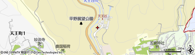 兵庫県神戸市兵庫区平野町（天王谷東服）周辺の地図