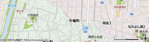 静岡県浜松市中央区中島町周辺の地図