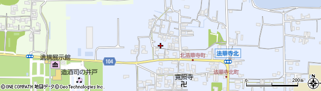 奈良県奈良市法華寺新町周辺の地図