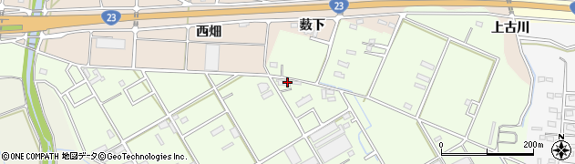 愛知県豊橋市若松町北ヶ谷156周辺の地図