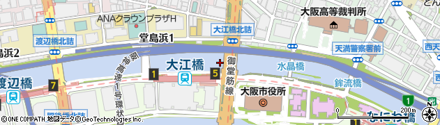 大江橋周辺の地図