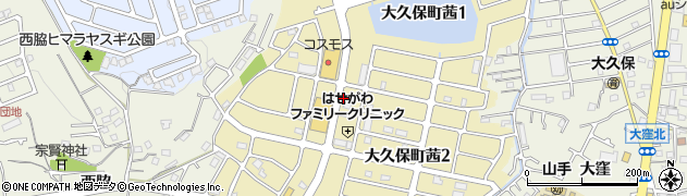 兵庫県明石市大久保町茜周辺の地図