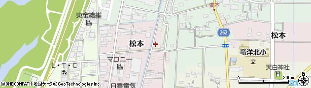 静岡県磐田市松本236周辺の地図