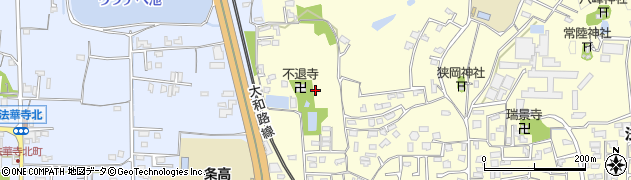 奈良県奈良市法蓮東垣内町周辺の地図