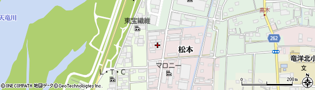静岡県磐田市松本168周辺の地図