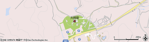 黒井山等覚寺周辺の地図