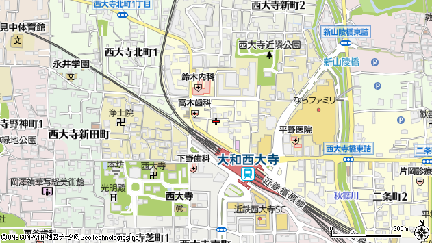 〒631-0816 奈良県奈良市西大寺本町の地図