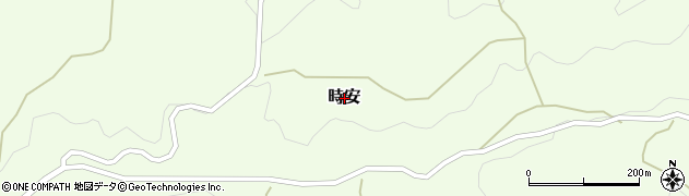 広島県神石高原町（神石郡）時安周辺の地図